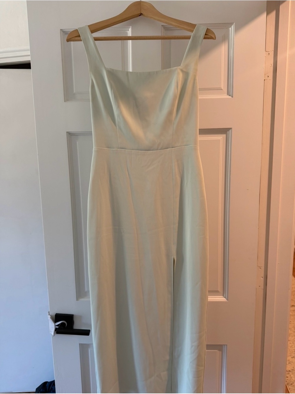 Babaton Sage Square-Neck Midi Dress